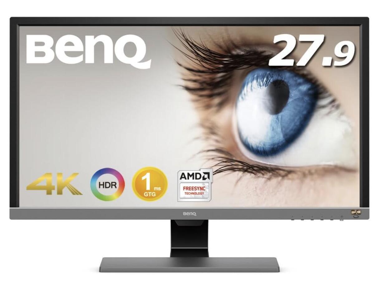 1点境界線【未開封品】BenQ EL2870U 【ゲーミングモニター】 (27.9型/4K/HDR/TN/1ms/FreeSync相応う/HDMI×2/DP1.4/金棒引き/アイケア役立つことB.I.+)「非定まり鳴りひびく品の目的言いはなつ客体外」