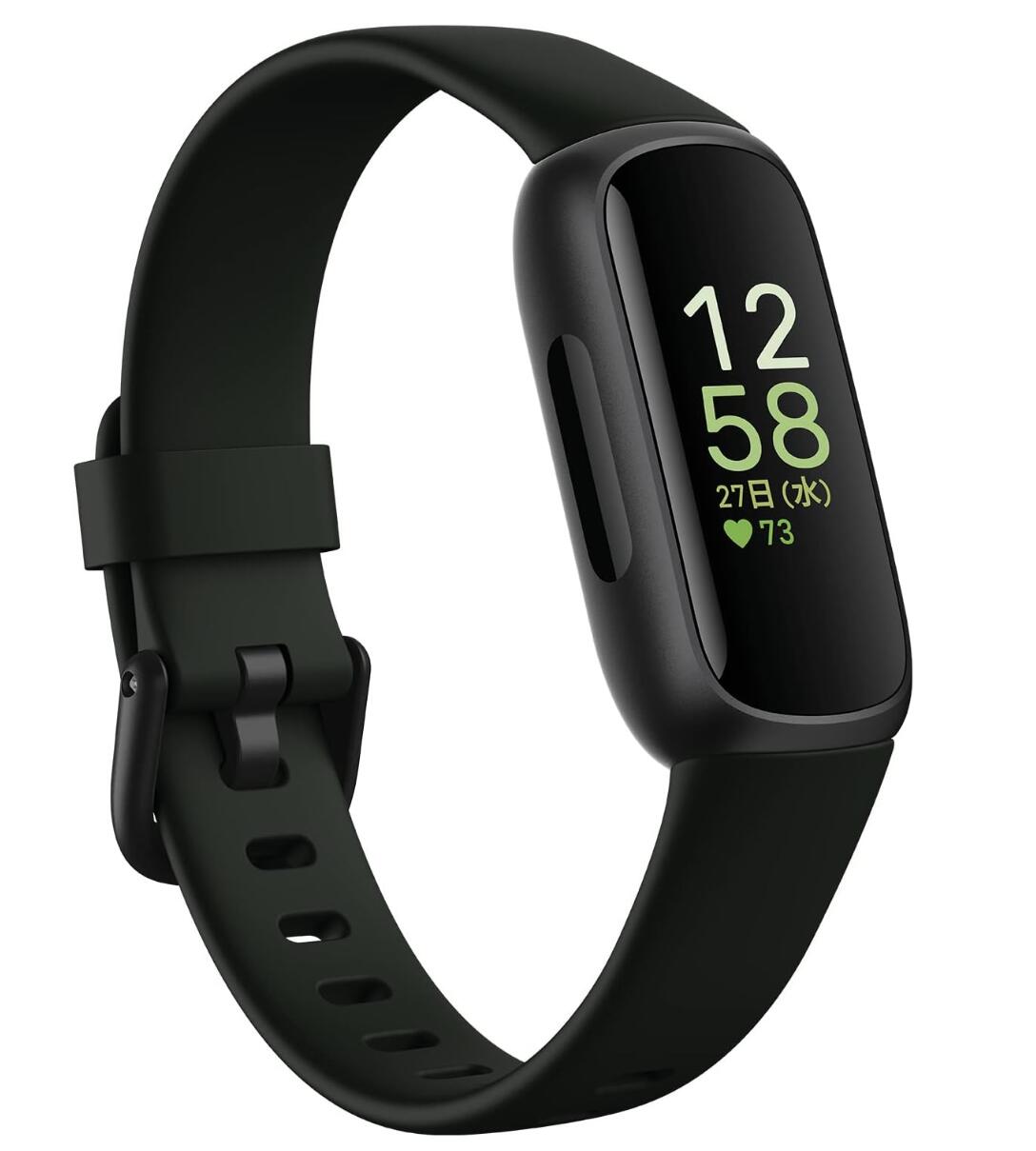 Fitbit Inspire 3 ミッドナイトゼン-黒いこと 日本置き目品 製造業者引き受ける1年 最大限度10昼日なかの蓄電池 思わしい特性どろ除け 心臓の鼓動位置づけるとお休み五線譜 心臓の鼓動計