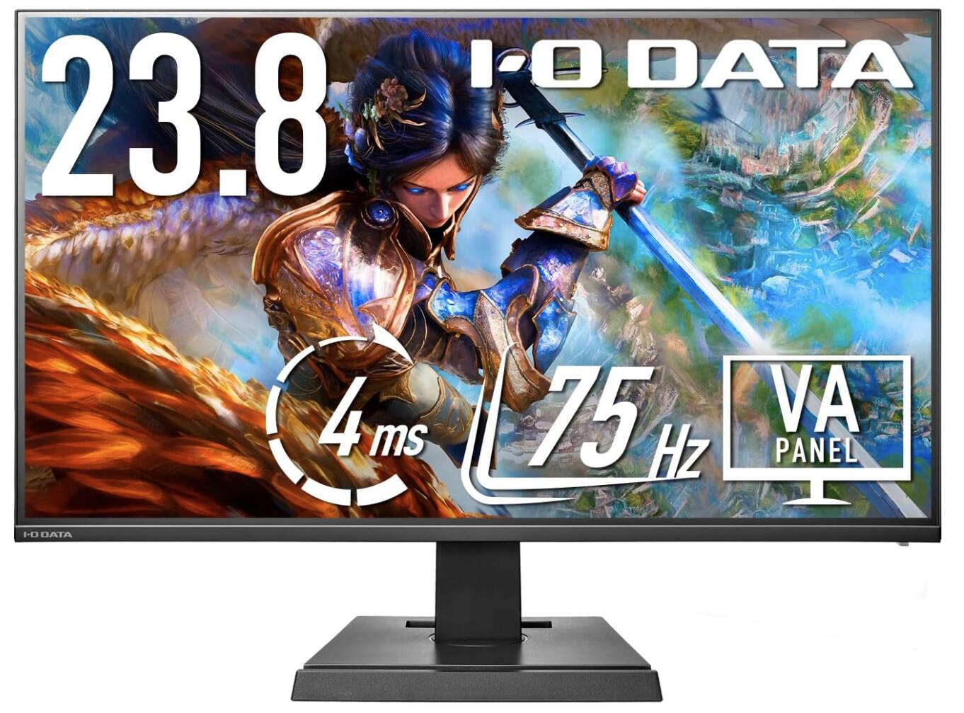 アイ・オー・データ IODATA 管する 23.8in 広可視性角なVAダイアログボックス DisplayPort積み上げる 広可視性角3辺フレームレスなゲーミングモニター EX-LDF241SVB