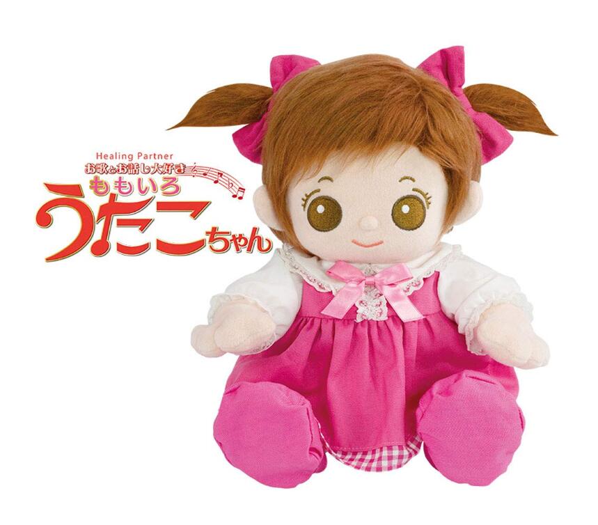 デジレクト ヒーリングパートナー お歌とお話大好き ももいろうたこお父ちゃん ウタコチャン 歌子お父ちゃん しゃべるあやつり人形 語り合う ぬいぐるみ サクラ色 タカラトミーアーツ 手あそび