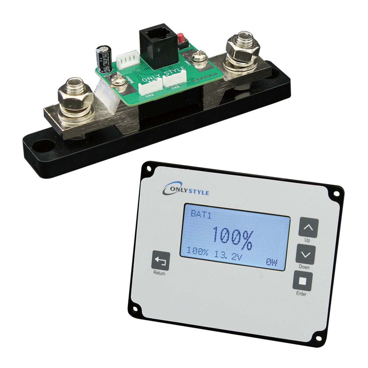 楽天市場】ボトロニック バッテリー残量計 12v 24VLCD-Battery-Computer 400 s型式 obs-400-s代引き不可 防災  リチウム 汎用 : 車中泊サブバッテリーのワンゲイン