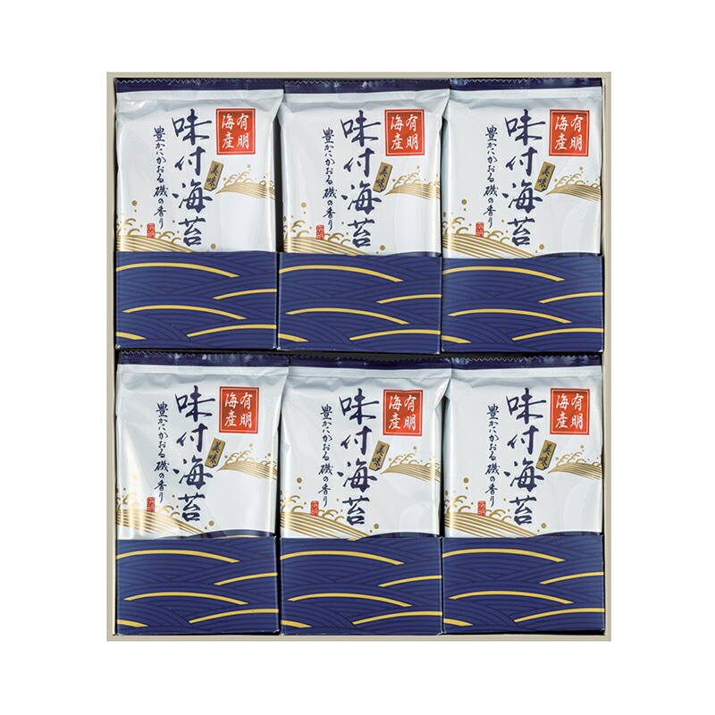 市場 お中元 お弁当 おつまみ海苔 国産 大容量 海苔 ギフト 御中元 セット 有明海産味付のり詰合わせ 詰合わせ 6切4枚×24袋入 有明海産  味付け海苔