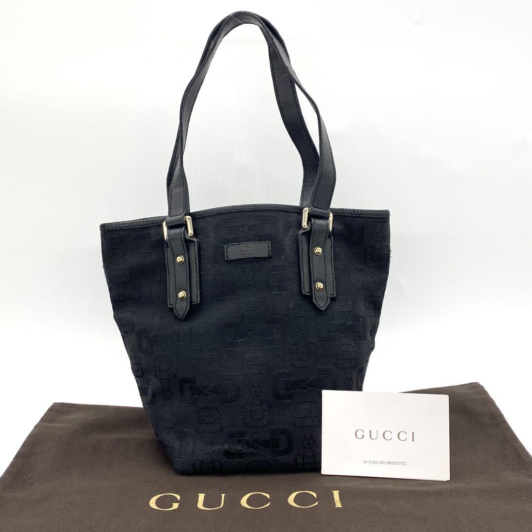 楽天市場】グッチ GUCCI ジャッキー GG柄 ハンドバッグ GG柄 黒