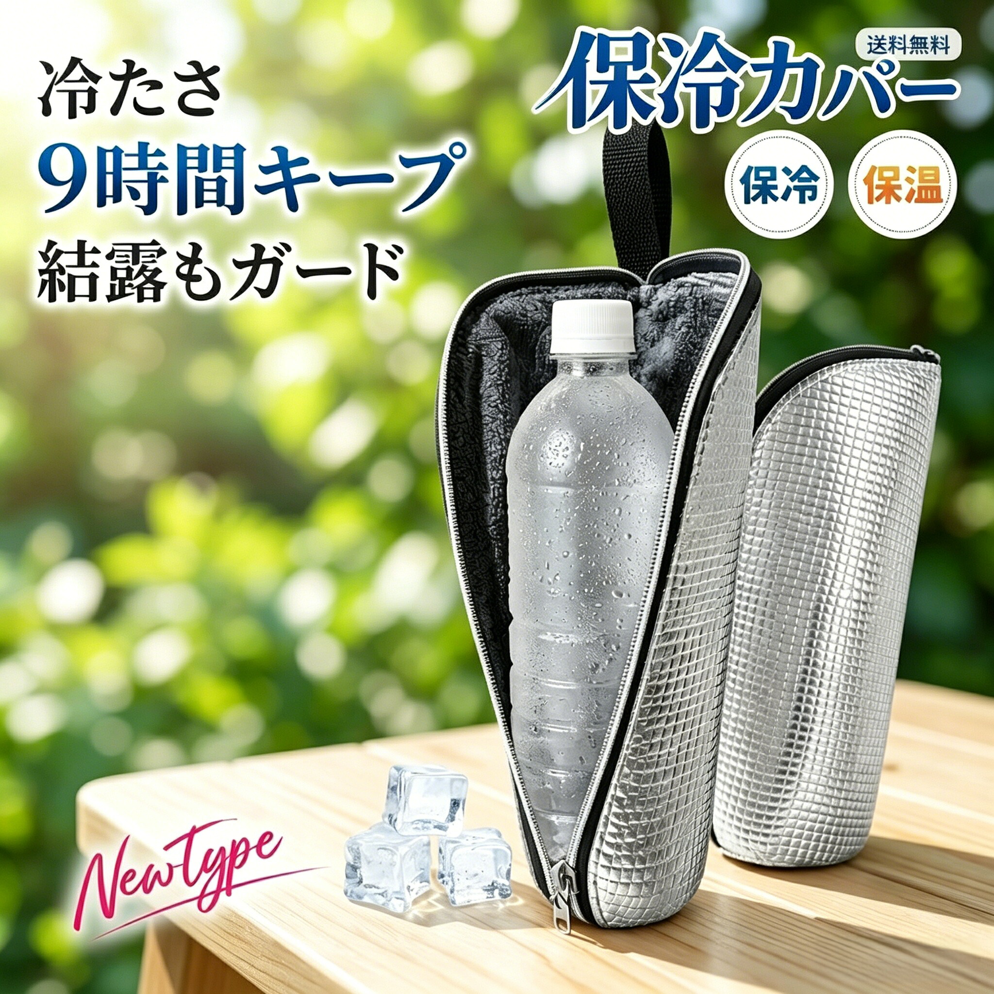 ペットボトルカバー 保冷 保温 アルミ 結露防止 9時間 氷が残る 水筒カバー 700ml 熱中症対策 エコバッグ ボトルホルダー 保冷バッグ 持ち運び 軽量 子供 キッズ メンズ レディース 買い物 高齢者 おしゃれ スポーツ観戦 ゴルフ 車 自転車 ランドセル バッグインバッグ 断熱｜くらし日和店 15,750円