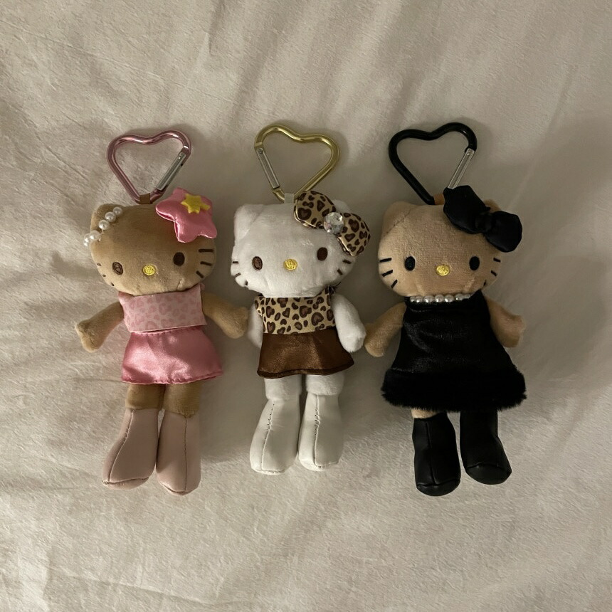 ハローキティ ストラップ KOBE KITANO タグ付き残り4つ ハローキティ 90s しっぽ付きマスコットキーホルダー nic_kt01