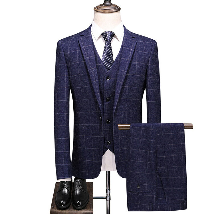 訳ありセール格安 成人式 スリーピーススーツ メンズ 春夏 春物 チェック柄 スーツ メンズ スリーピース スーツ メンズ ダブルスーツ メンズ チェック グレー ベスト付き 入学式 スリーピーススーツ 3ピース スーツ 大きいサイズ 男性 男の子 灰色 大きいサイズ 高い