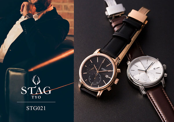 スタッグ STAG TYO メンズ 腕時計 シルバー ブラック STG021