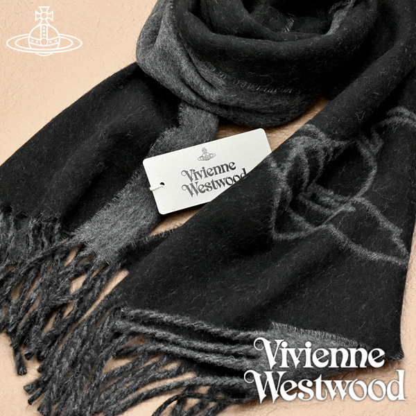 楽天市場】【P7倍 9/19 20:00〜9/24 1:59】【送料無料】Vivienne Westwood ヴィヴィアンウエストウッド ヴィヴィアン  コレクション マフラー レディース オーブ柄 ストール グレー×ブルー : 1MORE（ワンモア）