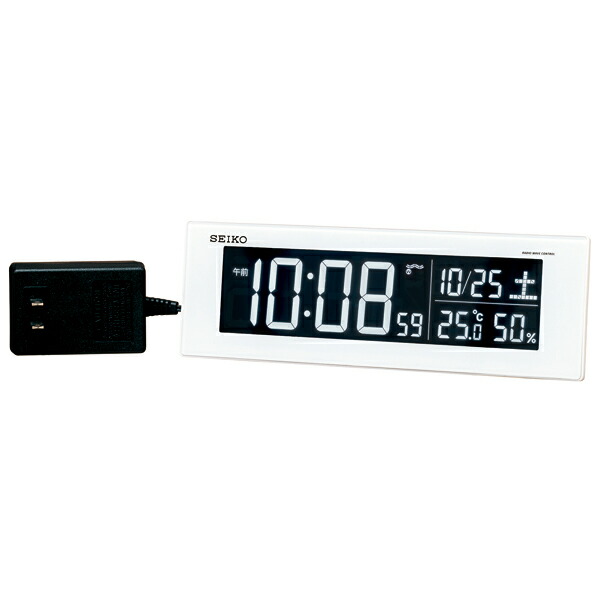 【4/14～4/17 10％オフクーポン配布中】【SEIKO CLOCK】 セイコークロック 電波時計 置時計 デジタル DL305W