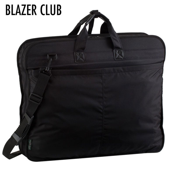 【BLAZER CLUB】 ブレザークラブ メンズ 3WAYガーメントバッグ スモールリップポリエスター ブラック 13058-1