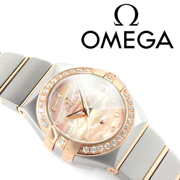 楽天市場 Omega オメガ コンステレーション クォーツ レディース腕時計 ダイヤモンド ピンクシェルダイアル ピンクゴールド シルバー ステンレスベルト 123 25 24 60 57 002 ネコポス不可 1more ワンモア