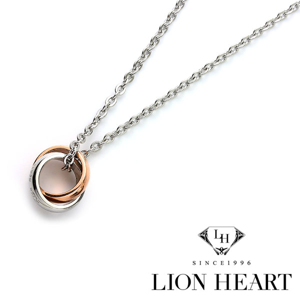 ライオンハート ネックレス メンズ LION HEART ダブルリングネックレス