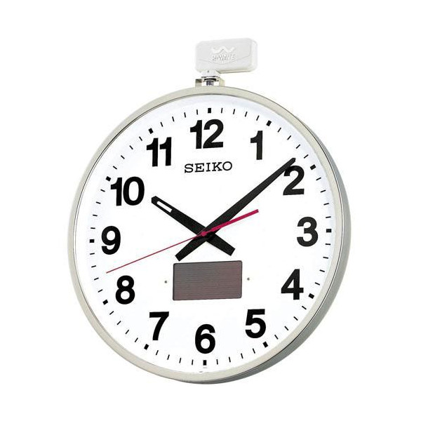 【SEIKO CLOCK】セイコー ソーラー 室外用  電磁波掛け時計 空想科学小説211S