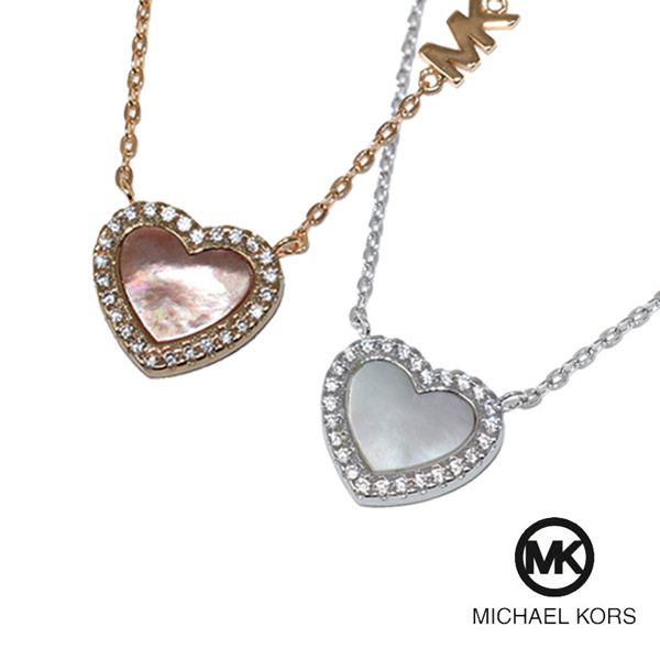 マイケルコース MOP HEART PENDANT ネックレス・ペンダント MICHAEL KORS ハート シルバー ローズゴールド MKC1337A