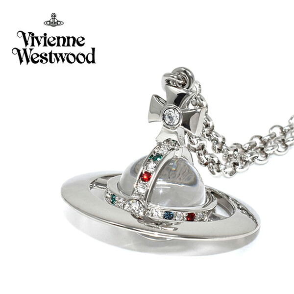 ヴィヴィアン・ウエストウッド NEW SMALL ORB PENDANT ネックレス・ペンダント Vivienne Westwood オーブ プラチナム レディース VV-63020096-02P019 36,270円