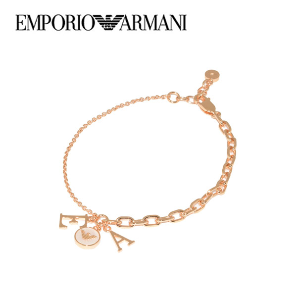 【4/4～4/10 10％OFFクーポン配布中】エンポリオアルマーニ ブレスレット EMPORIO ARMANI ピアス セット ハート ピンクゴールド レディース EG3385221