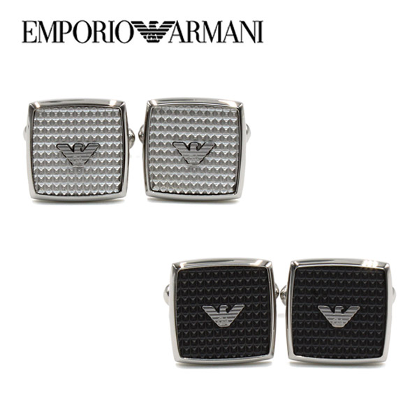 【10％引き換え証離れ離れ中 6/4～6/11】エンポリオアルマーニ  折り返し  EMPORIO ARMANI ロゴタイプ しろがね色  黒いこと メンズ EGS29