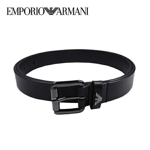 エンポリオアルマーニ ベルト EMPORIO ARMANI レザー ブラック メンズ Y4S518-Y164J-85