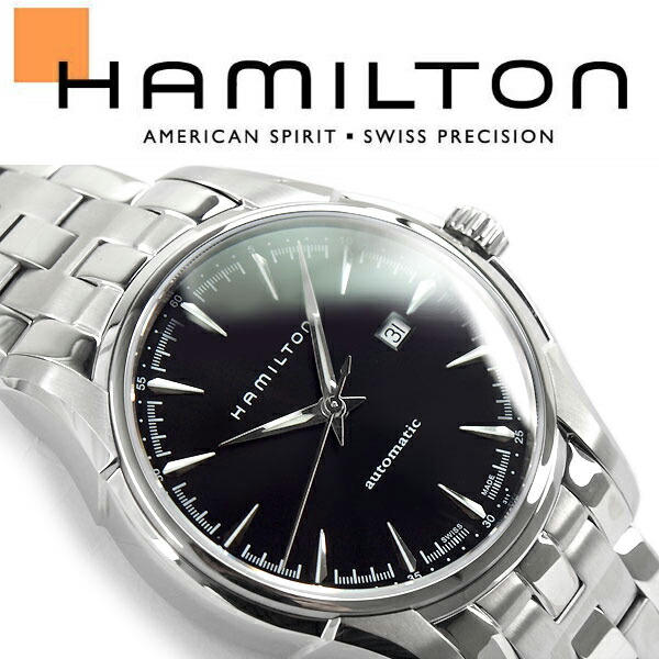 楽天市場 Hamilton ハミルトン ジャズマスター ビューマチックオート メンズ 腕時計 アナログ 手巻き付き 自動巻きムーブメント ブラックダイアル ステンレスベルト 44mm スイス製 H 1more ワンモア