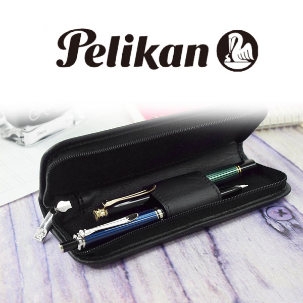 【楽天市場】【Pelikan】ペリカン ペンケース レザーケース 筆箱 2本用 ブラック PE-TGX-2-BK：1MORE（ワンモア）