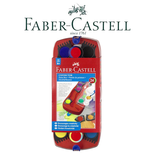 楽天市場 Faber Castell ファーバーカステルコネクターペイントボックス 24色セット透明固形水彩絵の具 子供用 絵の具セット 絵具 お絵かき イラスト 画材 趣味 ギフト プレゼント 1more ワンモア