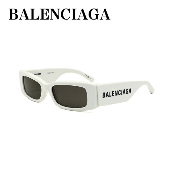 【ポイント5倍！7/19～26】バレンシアガ サングラス ユニセックス ホワイト&times;グレー BALENCIAGA 正規品 アジアンフィット UVカット 紫外線カット メンズ レディース BB0260S-003｜1MORE（ワンモア） 28,125円