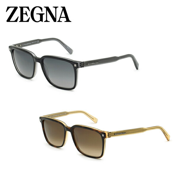ゼニア サングラス ユニセックス ブラック×グレー/ハバナ×ブラウン ZEGNA UVカット 紫外線カット メンズ レディース EZ0062
