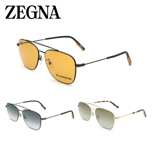 ゼニア サングラス ユニセックス オレンジ/グレー/ブラウングレー ZEGNA UVカット 紫外線カット メンズ レディース EZ0145-D｜1MORE（ワンモア） 11,661円