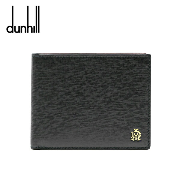 ダンヒル ベルグレイブ 財布 Dunhill BELGRAVE 二つ折り財布 ミニ財布 レザー ブラック メンズ L2S832A