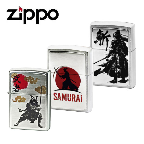 【4/4～4/10 10％OFFクーポン配布中】ジッポー ライター メンズ 武士 侍 シルバー 武者/SAMURAI/斬 WS-KA WS-KB WS-KC