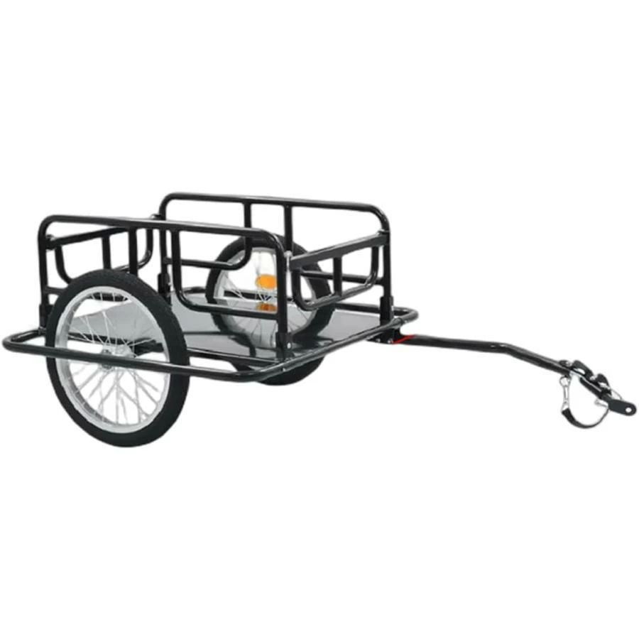 自転車 トレーラー 折りたたみ式フレーム マルチユース サイクルトレーラー バイクトレーラー 自転車用リアカー 折り畳み式貨物自転車トレーラー ダブルホ|ワンオブゼムマート