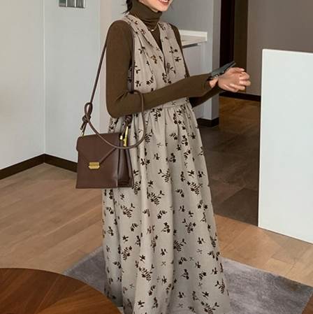 レディース ワンピース カットソー レギンス マタニティ 長袖 ノースリーブ タートルネック ウエストマーク 伸縮性 スリーピース