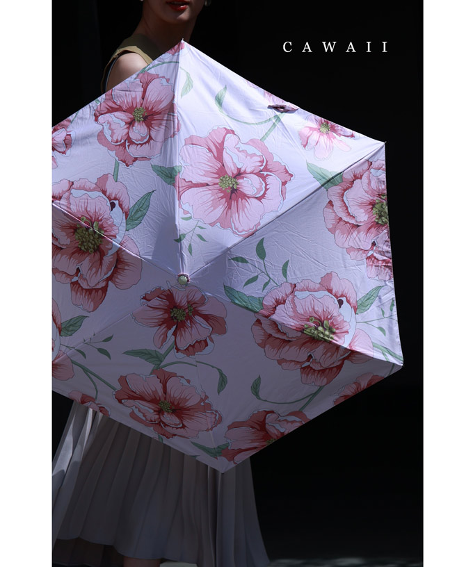 美品　HANAE MORI ハナエモリ　折りたたみ日傘　UV加工 HANAE MORI ハナエモリ 折りたたみ傘 日傘 無地 ロゴ ブランド傘
