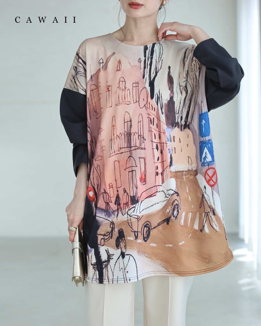 楽天市場】「ランキング受賞」（S~2L対応）気分華やぐ春満開Aライン