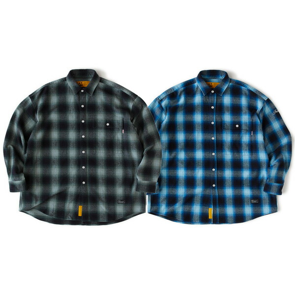 楽天市場】FAT エフエーティー ビックシルエットチェックネルシャツ