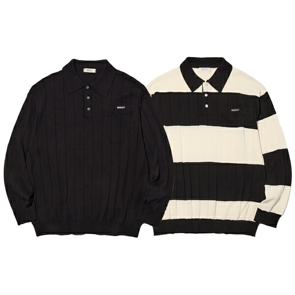 RADIALL/ラディアル SKUNK - POLO SWEATER L/S【コットンニットポロ】【17時まで即日発送】【送料無料】