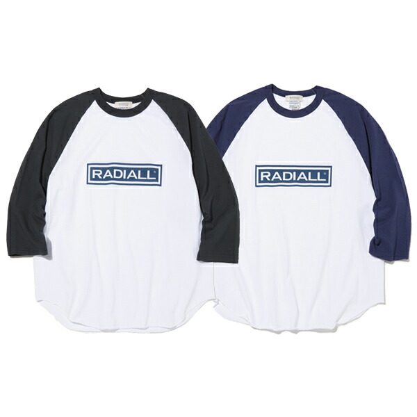 RADIALL ラディアル　WHEELS - CREW NECK RAGLAN SHIRT 七分袖Tシャツ【17時まで即日発送】【送料無料】 9,317円
