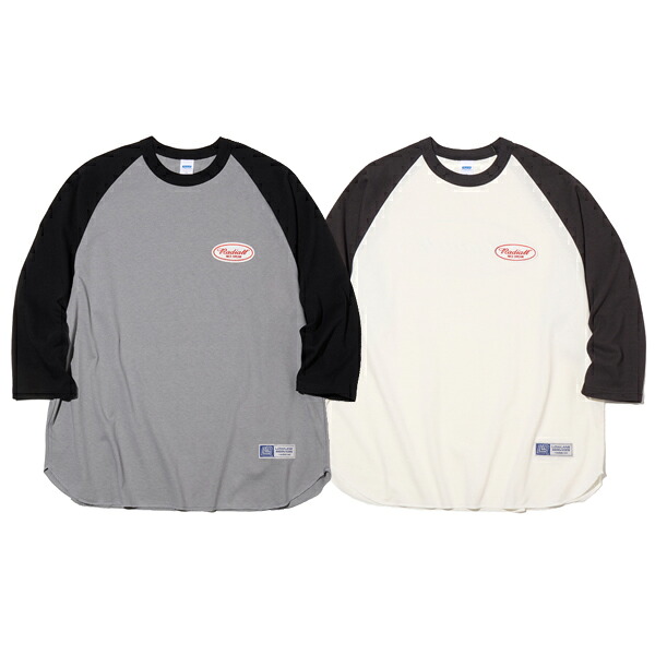 RADIALL/ラディアル OVAL - CREW NECK RAGLAN SHIRT 3Q/S【七分袖Tシャツ】【17時まで即日発送】