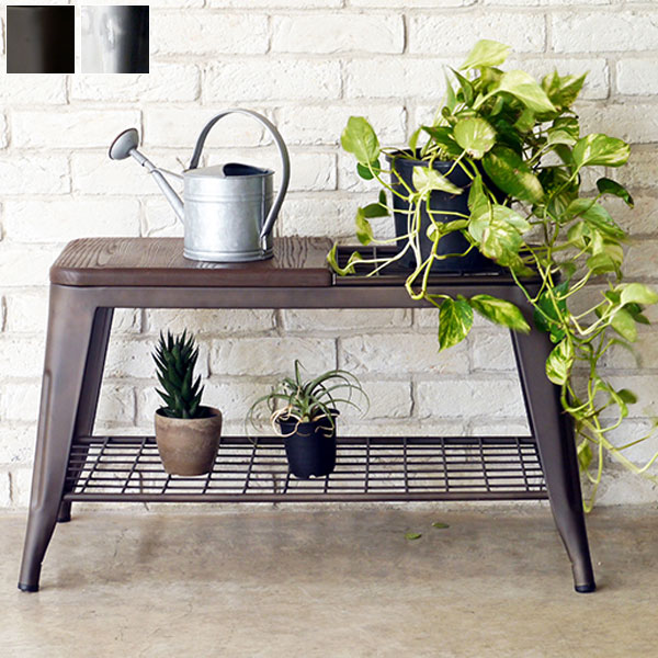 楽天市場】【SALE特価】ベンチ 傘立て付き ダークブラウン/クリアー  