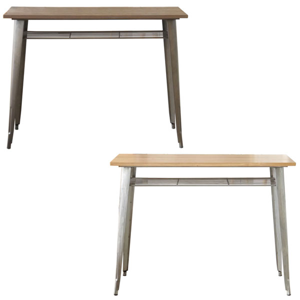 正規店仕入れの 125 カウンターテーブル 棚付き 角型 食卓テーブル 長方形 幅125cm 奥行45cm 高さ95 5cm ハイテーブル シンプル モダン ブルックリン レトロ カフェ風 男前インテリア インダストリアル アメリカン 安い Staging Ocanaocanaycia Com