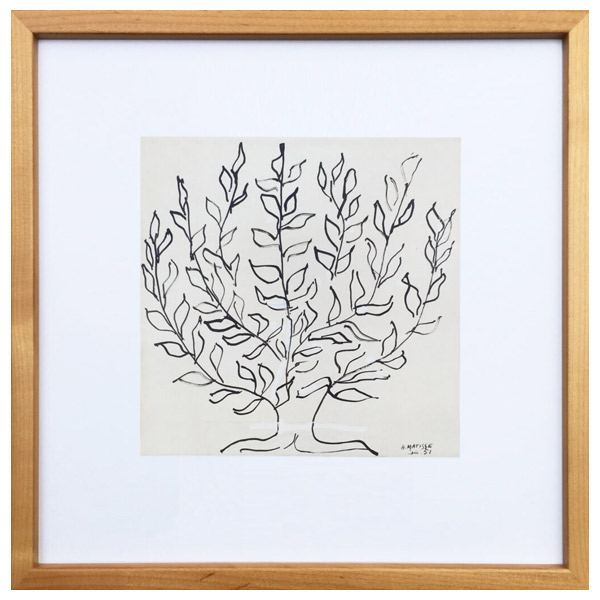 楽天市場】ポスター フレーム付き Le platane M 53×53cm 木製 正方形