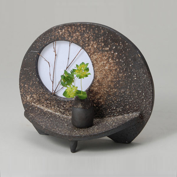 楽天市場】【最大20%ポイントバック中】扇型 花器 (小) 信楽焼 陶器