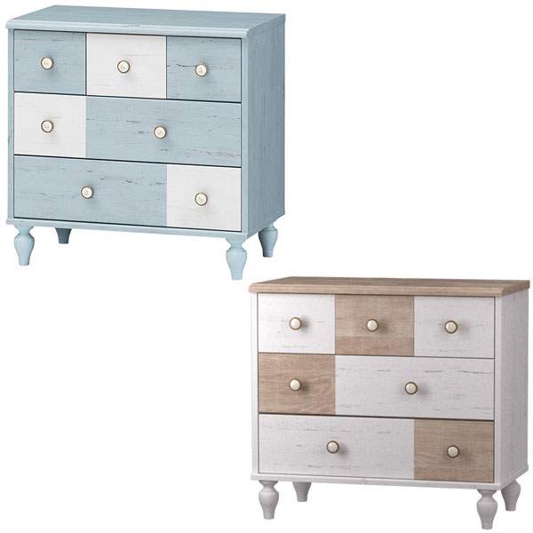 Ones Interior Lotze Strike Blue White Chest Chest タンス