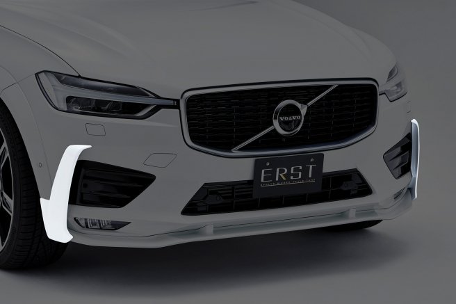 ERST(エアスト)ボルボ専用XC60(UB) 2017年~R-DESIGN専用　エアロパーツ フロントサイドリップ