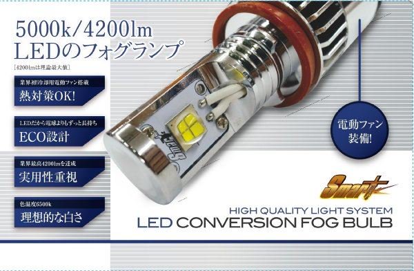 SMART LED CONVERSION FOGBULB2 6500K H8/H11/H16兼用