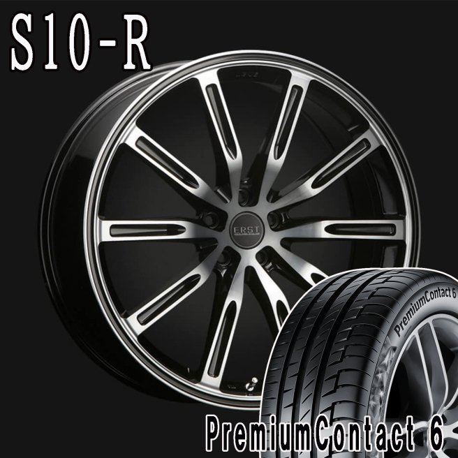 VOLVO ボルボ V60 (ZB) ERST WHEEL S10-R 19&times;8.0J (40) ブラックライトスモーク/ポリッシュ VOLVO認証コンチネンタルタイヤ４本セット！｜ONE&rsquo;S ONLINE SHOP 店