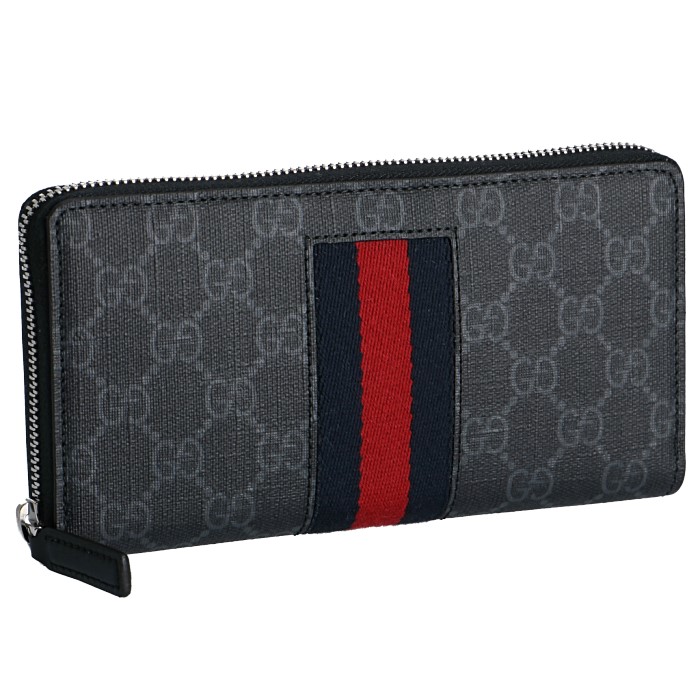 楽天市場 グッチ Gucci Gg スプリーム 財布 メンズnew Web メンズ ラウンドファスナー長財布 ブラック系 4081 Khn4n 1095 お姉さんagehaブランドモール