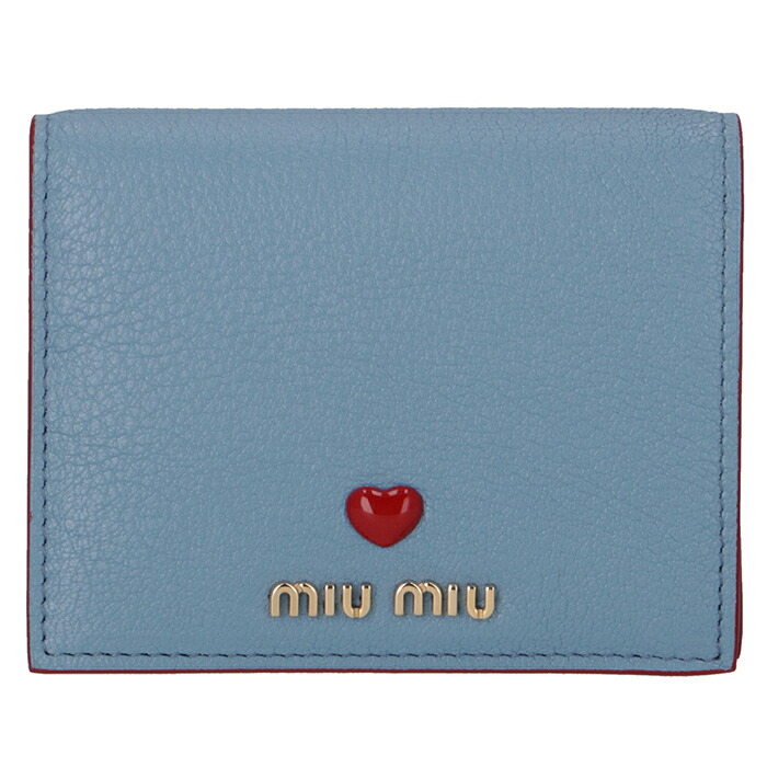 国内正規品 二つ折り財布 ハート Miumiu ファッション小物 Ichiban No