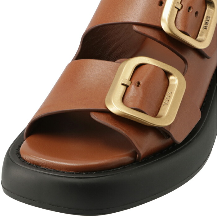 オープニング大放出セール TODS トッズ レザーサンダル XXW11K0FH50 MID レディース ダブルベルト ストラップ プラットフォーム  厚底 シューズ ロゴ刻印 靴 カラー4色