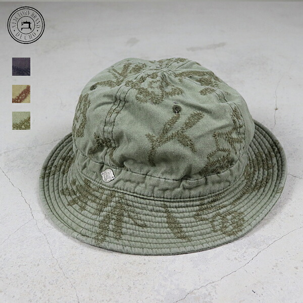 10%OFFクーポン対象 / デコー DECHO / RIP STOP HUNTER HAT / 9-2AD25 / ハンターハット / 花柄 刺繍 / ミリタリーリップストップ / ユニセックス / 日本製 / 2025秋冬 11,088円